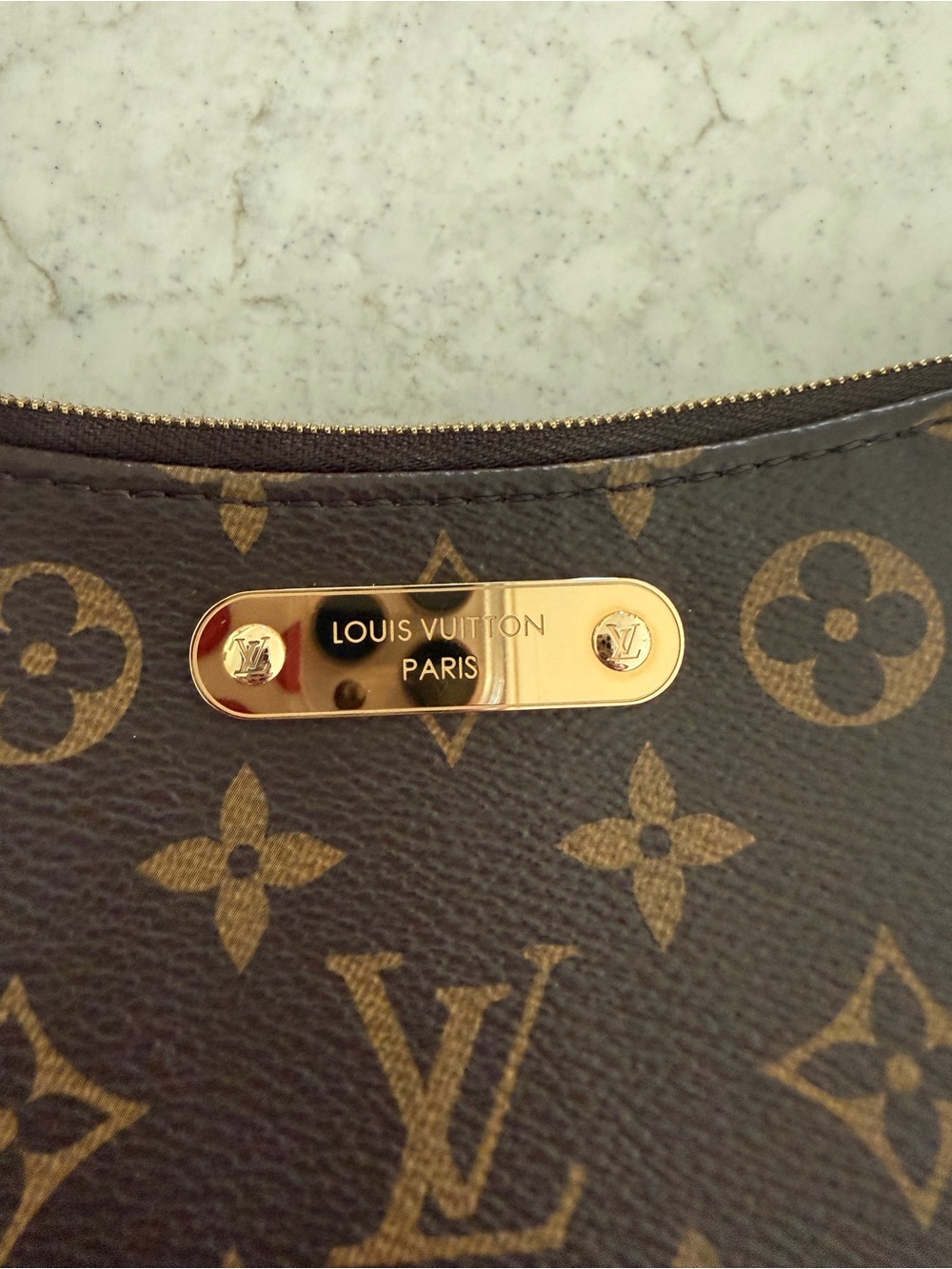 Louis Vuitton Monogram Pochette Liv with Vachetta Trim and Gold Chain - Picture 15 of 15